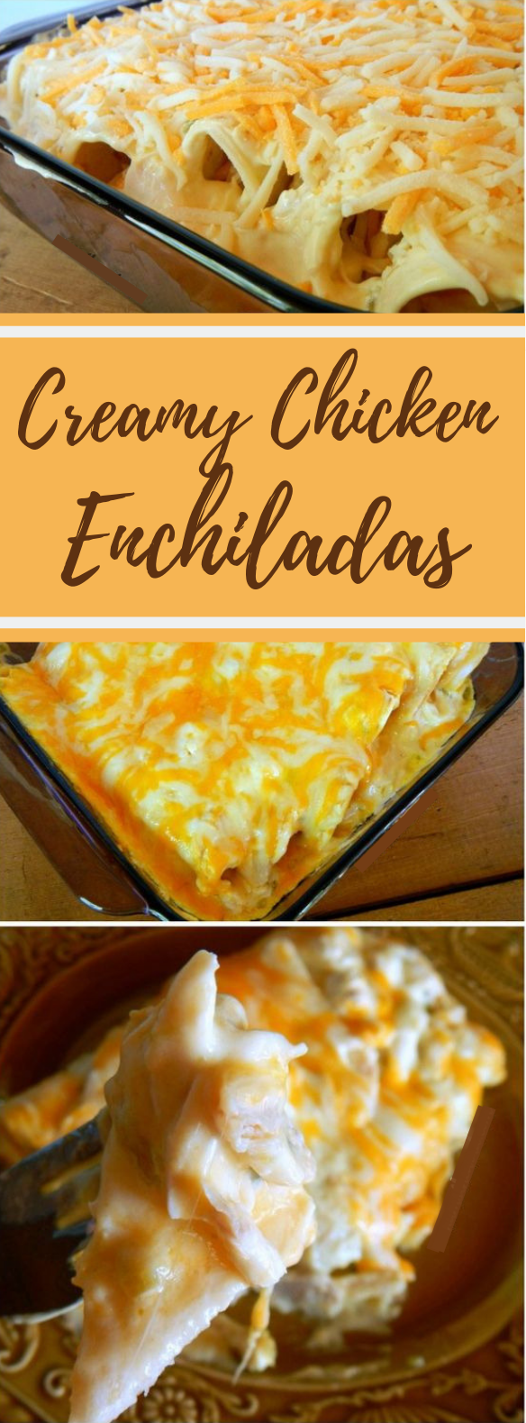 Creamy Chicken Enchiladas #Dinner #FamilyDinner