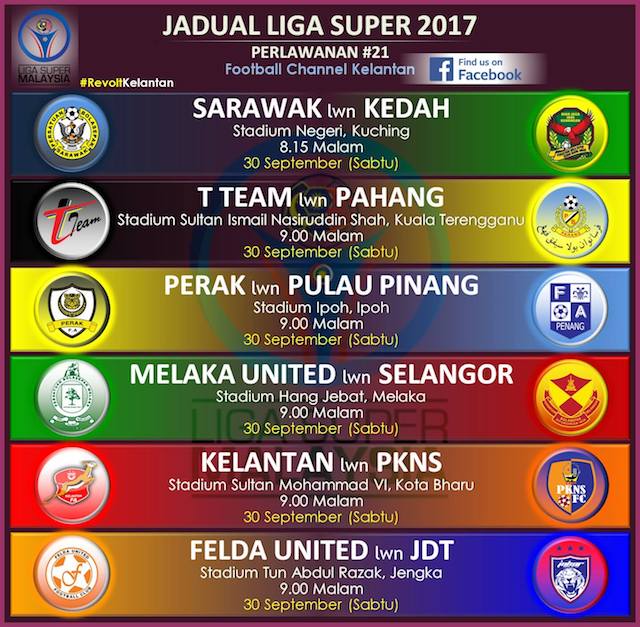 Download Jadual Tarikh Dan Tempat Liga Super 2017