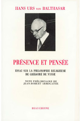 Hans Urs von Balthasar Grégoire de Nysse Beauchesne éditions