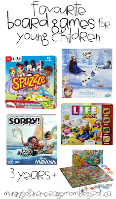 favorite board games for young kids