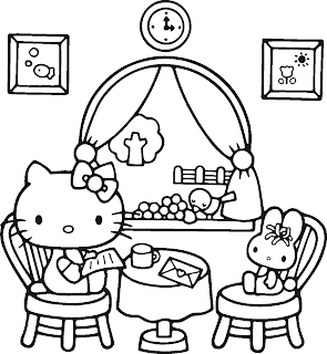 Hello Kitty Coloring Pages