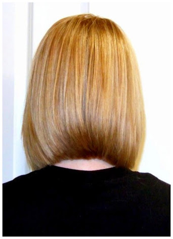 Back View of Medium Length Bob Hairstyle