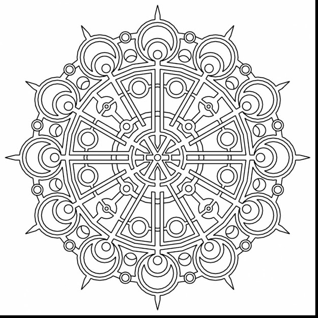 Magnificent Geometric Mandala Coloring Pages With Mandala Coloring Pages  For Adults And Mandala Coloring Sheets For