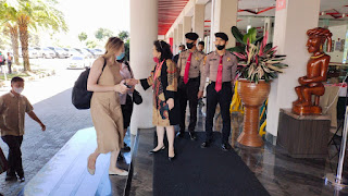 Delegasi W-20 Tiba, Polres Taput Amankan Bandara Silangit