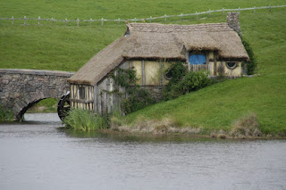 Hobbiton from the motion picture The Hobbit and the Lord of the Rings' trilogy