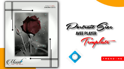 Avee Player Template Download, portrait size avee player template, avee player visualizer template,