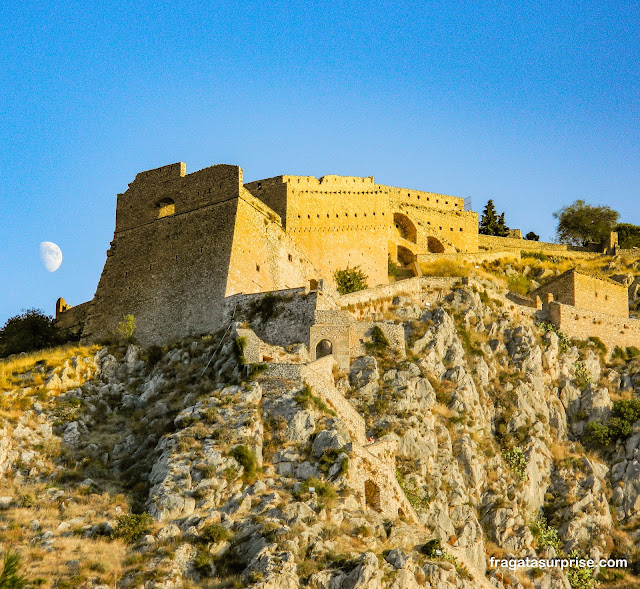 Fortaleza de Palamidi em Nafplio na Grécia