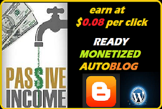 Ready monetized blog to earn you passive online income blogging - Earn at $0.07 per click