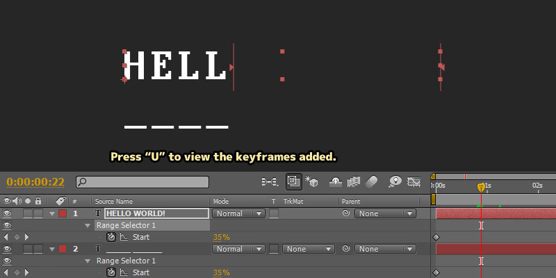 AfterEffects Old Console Text With Blinking Cursor