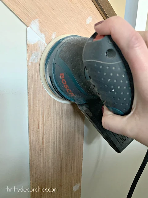 Best sander for installing trimwork 