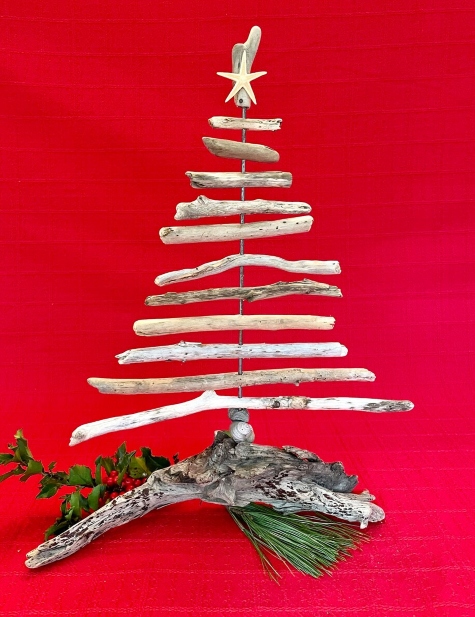 Driftwood Christmas Tree Handmade