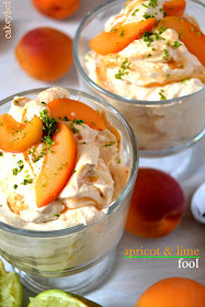 apricot and lime fool dessert