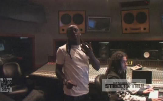 Foto do Lil Wayne e Mike Banger no estúdio