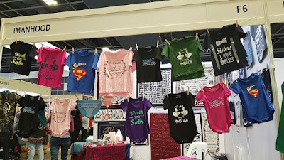 Celebfest fashion ranges from babies to adults. Imanhood from Malaysia sold cute onesies for babies and tiny tees for toddlers.