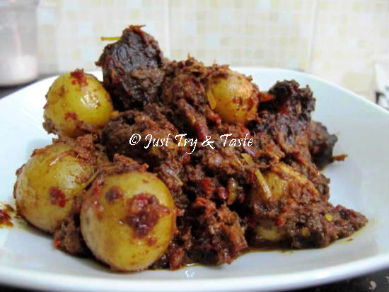 Resep Rendang Daging Sapi & Kentang a la My Mom (My Mom's 