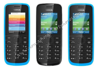 Nokia 109 Non Camera EDGE Internet Phone Black Cyan Images & Photos