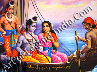 Ram sita and Laxman in boad