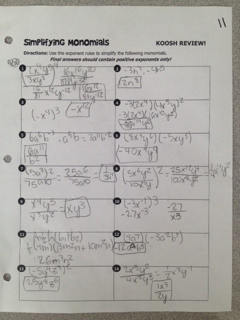 All Things Algebra Answer Key 2015