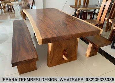 Jual Meja Trembesi Solid,Meja makan Trembesi kayu Besar-furniture trembesi kayu solid jepara