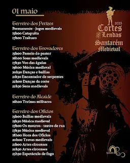 Cortes e Lendas 2025 Santarém Programa