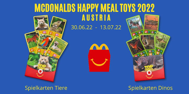 McDonalds Top Trumps 2022 Austria in happy meals in July 2022