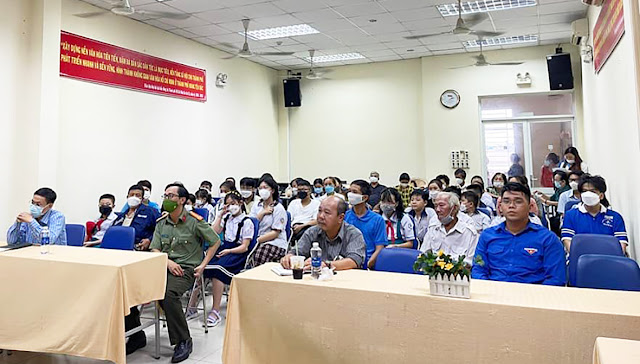 Đại biểu Phường 21 tham dự tuyên truyền  Luật Biển Việt Nam. (Ảnh: P. Nam)