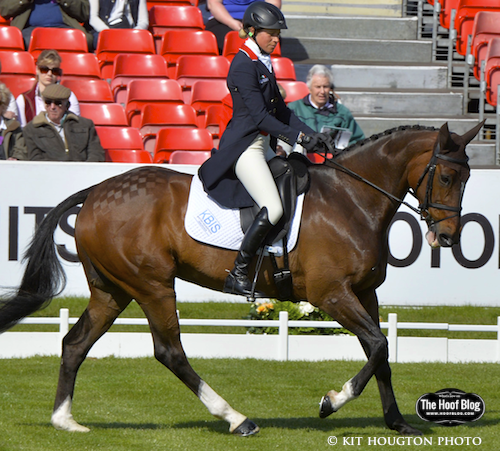 Izzy Taylor rides dressage test at Badminton Horse Trials 2016