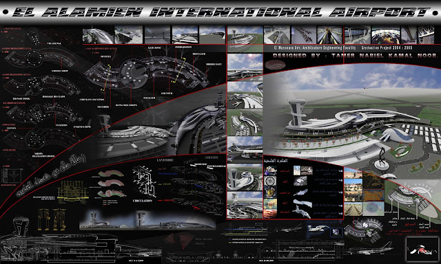 Graduation Project International Airport, Architectural Poster