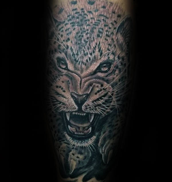 Tatuagem de Leopardo - 35 ideias masculinas
