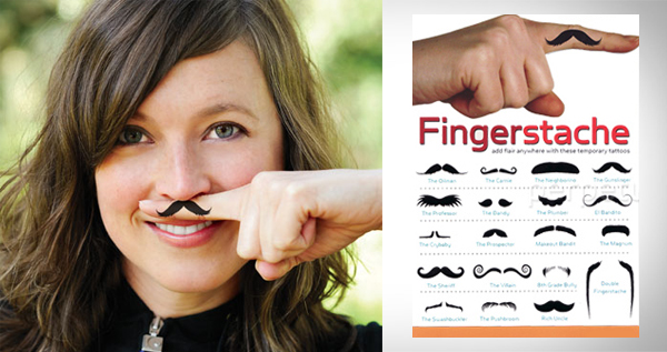 fingerstache temporary tattoos uk. Fingerstache - Temporary Tattoos