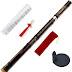 Separable Brown Vertical Bamboo Flute Key G Traditional Chinese Musical Instrument Woodwind Music Instrument Xiao
