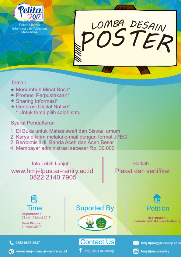 Yuk Ikuti Lomba Desain  Poster  ILPUS AR RANIRY