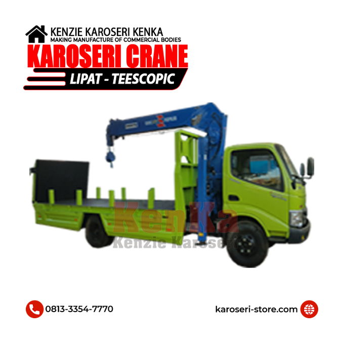 Pembuat Karoseri Crane Telescopic - Pemasanganan Tail / Lift Gate