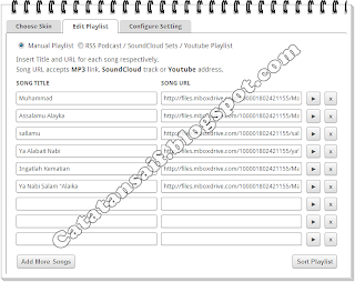 Cara Memasang Box Mp3 Untuk Blog