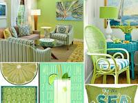 Lime Green And Turquoise Bedroom