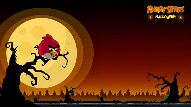 Angry Birds Seasons Halloween Wallpaper