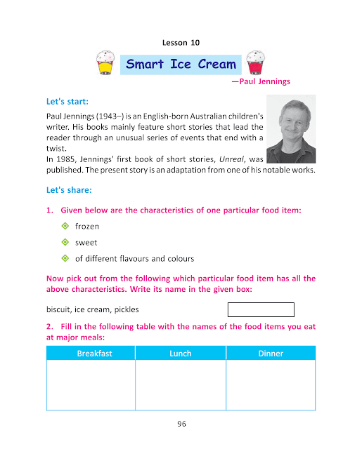 Smart Ice Cream | Lesson 10 | ষষ্ঠ শ্রেণীর ইংরেজি | WB Class 6 English