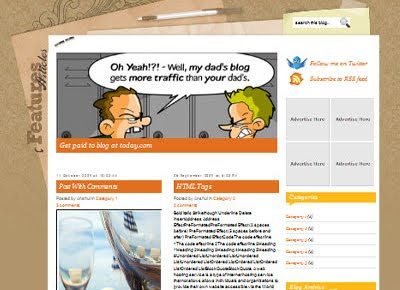 free foodiary blogspot template