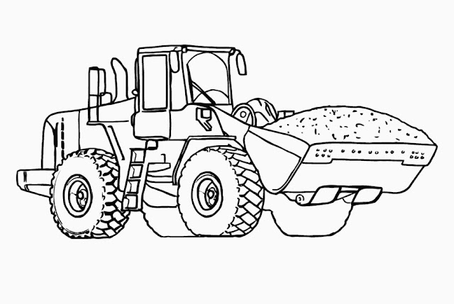 coloriage tracteur agricole