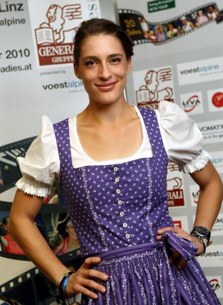 Andrea Petkovic looking a bit surprised