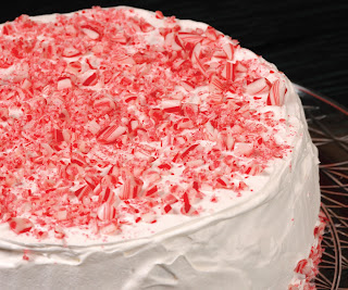 Chocolate Candy Cane Cake