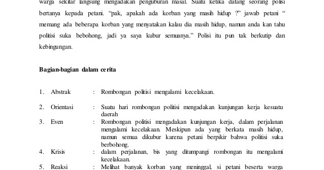 Contoh Anekdot Beserta Struktur Dan Kaidahnya - Job Seeker