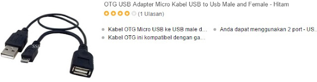 harga kabel usb otg adapter terbaru