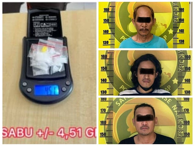 Polresta Cilacap Gagalkan Dua Kasus Peredaran Sabu, 3 Pengedar Diamankan