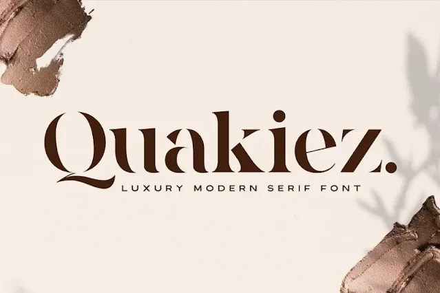 Quakiez Luxury Modern Serif Font