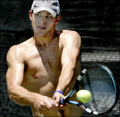 is andy roddick bald. tennis andy roddick - group