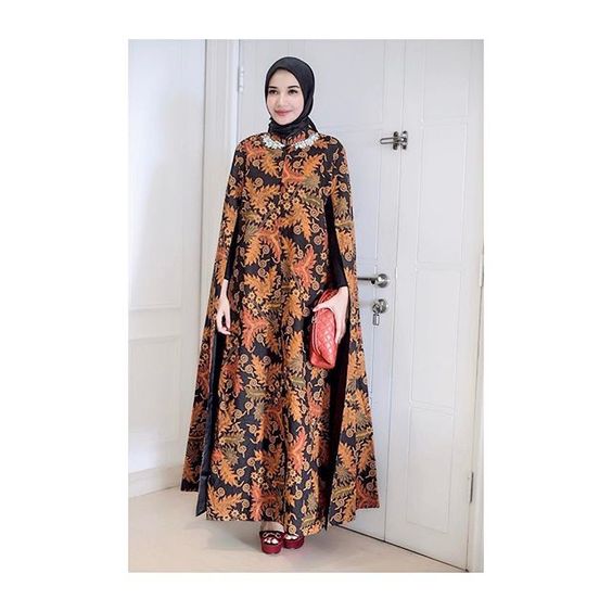 Model Baju Batik Gamis 14