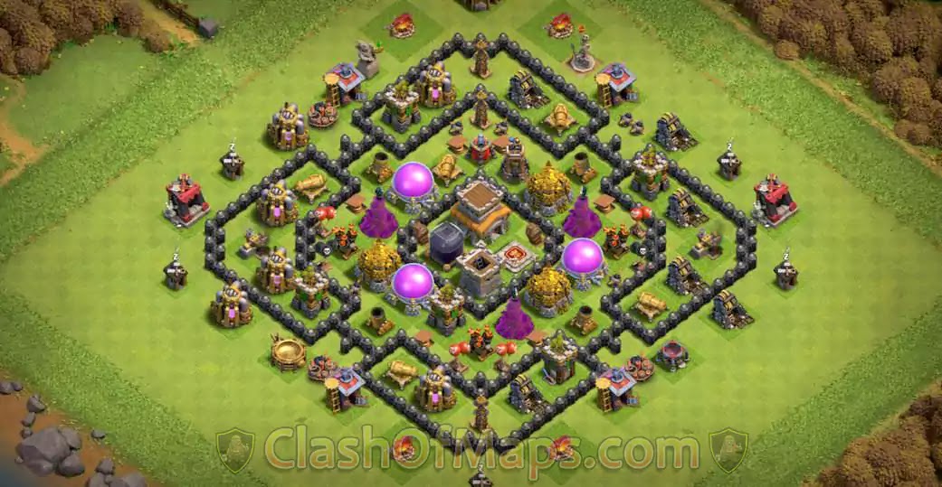 Layout Th8 Hybrid Trophy Base Coc Town Hall 8 Th8 Base Design Clash Of Clans Layout Th8 Hybrid Trophy Base Coc Town Hall 8 Th8 Base Design Clash Of Clans