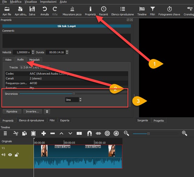 sincronizzare-audio-shotcut