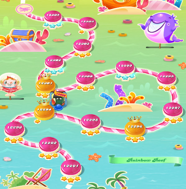 Candy Crush Saga level 12291-12305